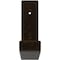 Ekena Millwork Steel Hanging Shelf Bracket, Antiqued Brass 2"W x 12"D x 7"H BKTM02X12X07HSABS - alternate 4